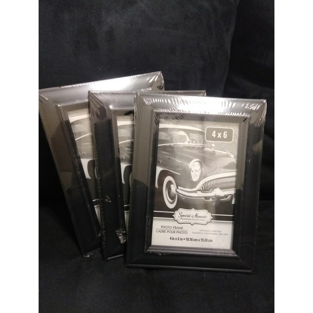 Set of Three Picture Frames 4 x 6 inches